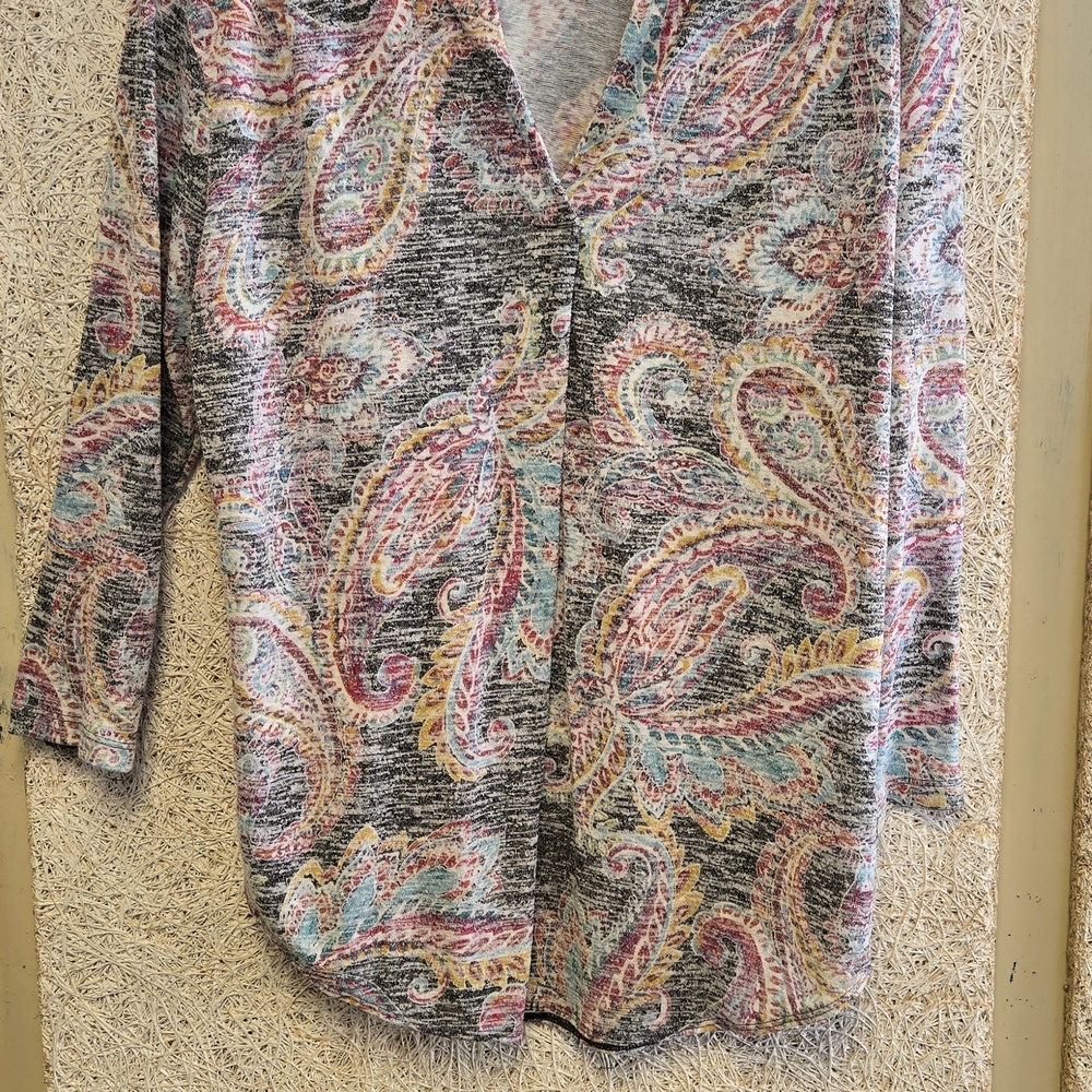 Multicolor Paisley Women's Top